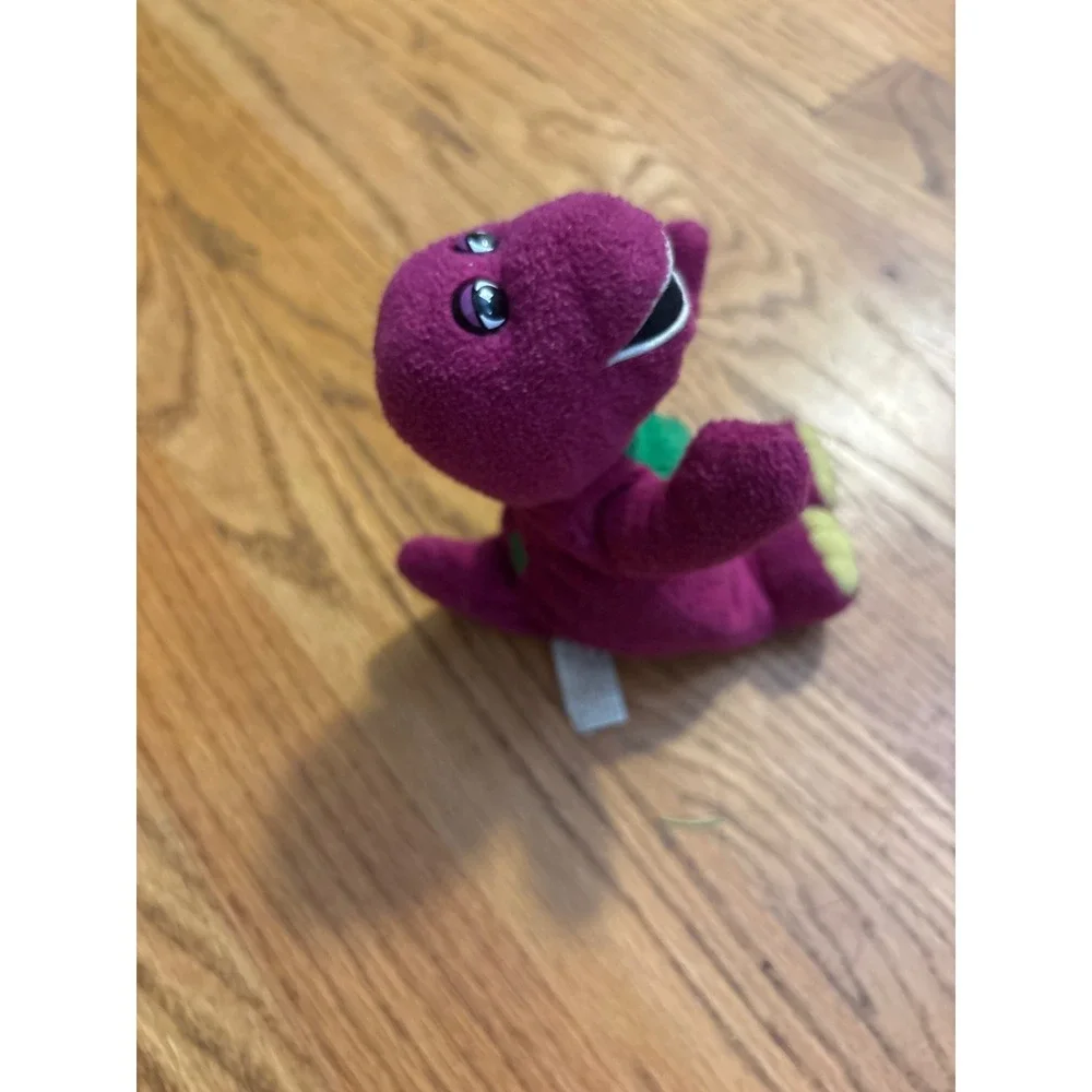 GUND‎ 1997 Barney the Dinosaur Plush Stuffed Toy Purple Green Yellow